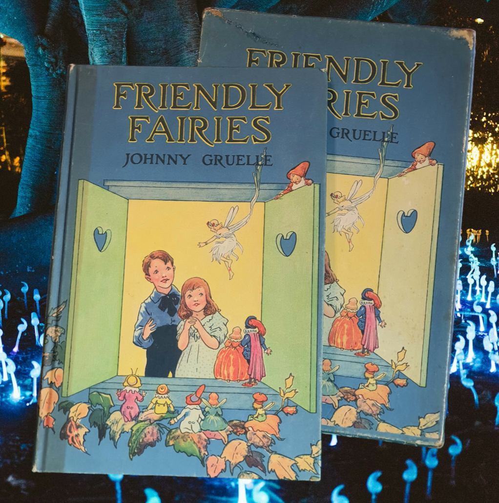Friendly Fairies w/ Original Box 1919 Children's Book Fine Plus 27th Print Rare