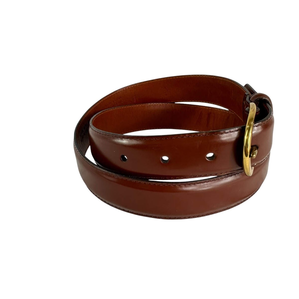 Vintage COACH 3921 Brown Polished Cowhide Leather Belt Size 