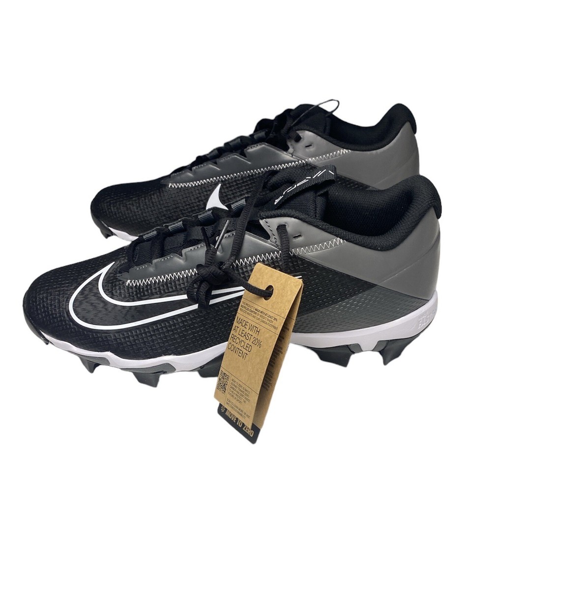 Nike Vapor Edge Shark 2 Football Cleats Black White Grey  display picture 1