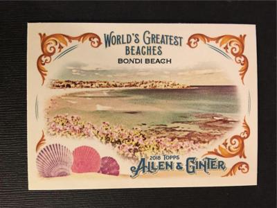 2018 Topps Allen & Ginter World's Greatest Beaches #6 Bondi Beach Sydney Austral