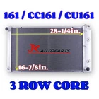 For 1987 1988 1989 1990 Chevy Caprice 3 Row All Aluminum Radiator 28X17 CU161