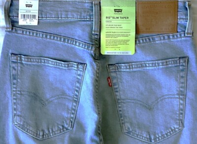 Levi's Men's 512 1183 PREMIUM SLIM 30x32 Pictorial Blue ECO FLEX STRETCH NEW $98