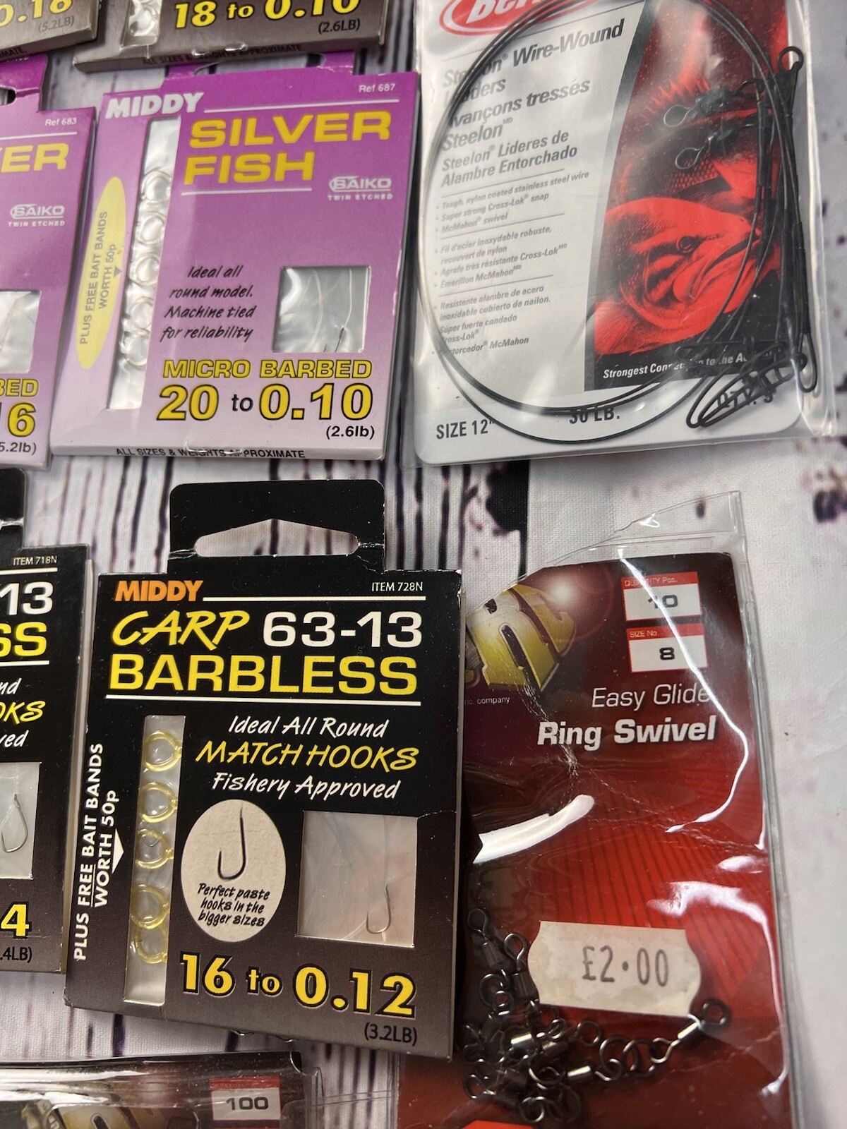 Fishing Hooks to nylon Pets Hook to nylon MIDDY & accessories Match