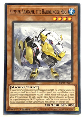 Gizmek Arakami, The Hailbringer Hog - DAMA-EN018 - Super Rare - 1ª Edición