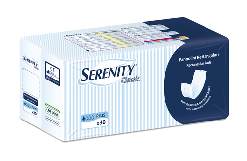 Serenity Classic Pannolini Rettangolari Con Barriera Plus 30 pezzi - Foto 3 di 4