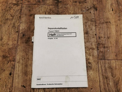 VW Reparaturleitfaden Passat 5 Gang Schaltgetriebe 02C #11307