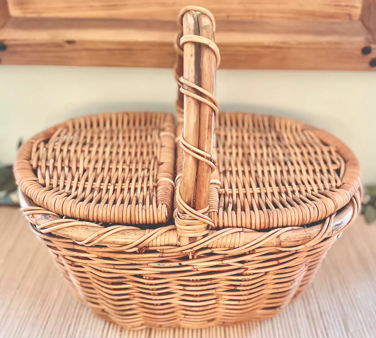 Rattan Picnic Basket