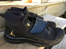 Nike Super Fly Black Metalic Gold Jordan 881571-015 Men's Basketball shoes 11