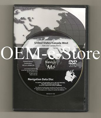 2005-2011 Cadillac STS STS-V Navigation DVD US Canada Map Version