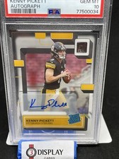 2022 KENNY PICKETT Clearly Donruss Rated Rookie #51 Auto PSA 10 POP 3 Steelers