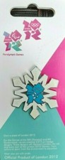 LONDON 2012 OLYMPIC CHRISTMAS SNOWFLAKE PIN BADGE BRAND NEW!