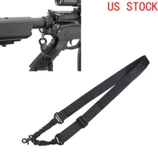 Tactical One Single Point Adjustable Bungee Rifle Gun Sling Strap System US