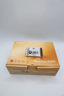 Canon PowerShot A560 7.1MP Digital Camera - Silver for sale online