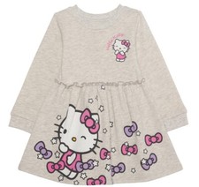 Girls Size 4 Gray Hello Kitty Bows And Stars Dress / New With Tags Great Gift 