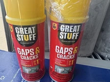 2 Cans Dow Great Stuff Gaps & Cracks Expanding Foam Sealant Insulation 12oz