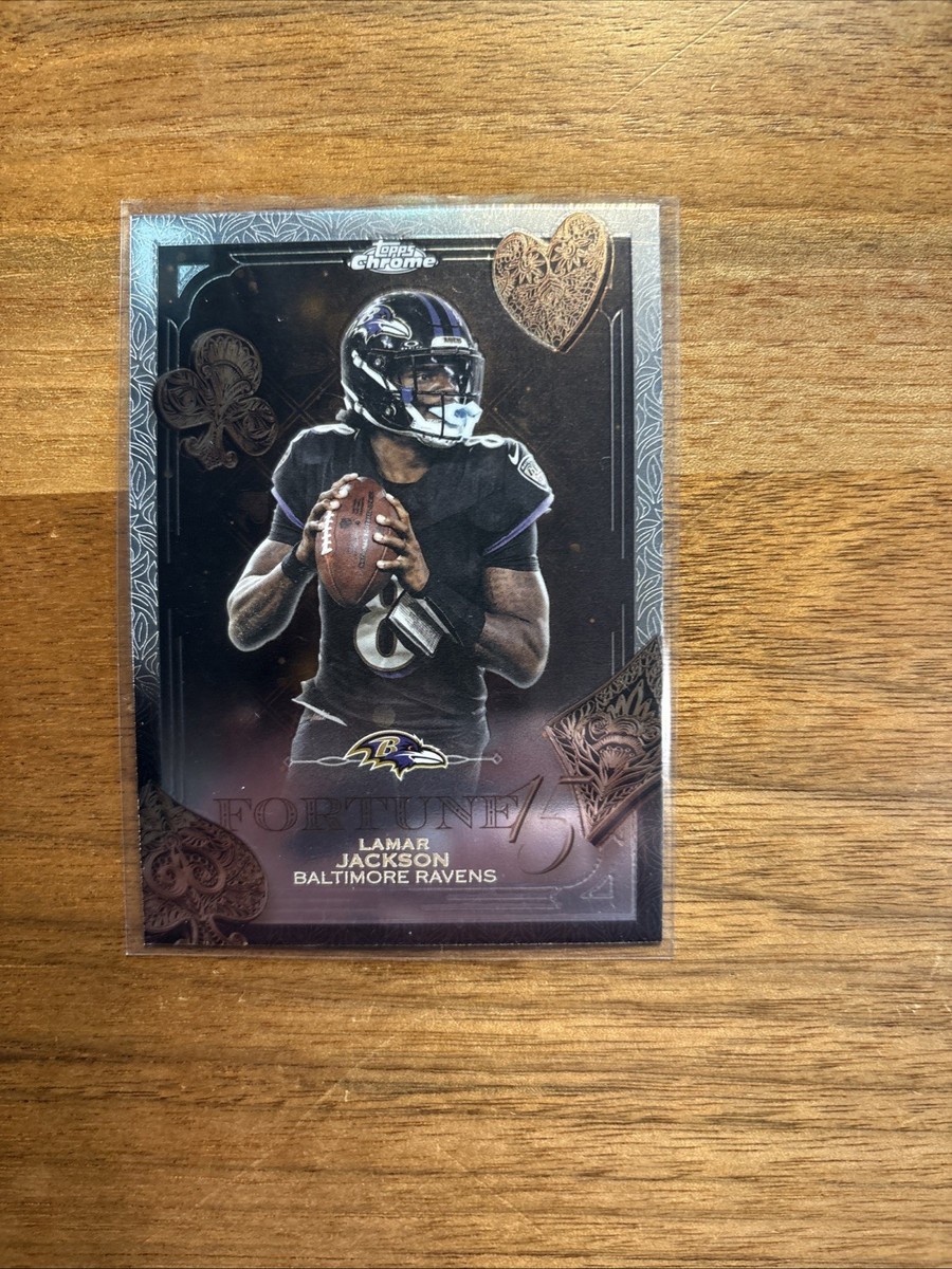 2025 TOPPS CHROME LAMAR JACKSON FORTUNE 15 #F15-1 INSERT | eBay