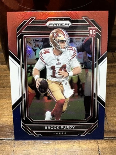 2022 Panini Prizm #353 Brock Purdy Red White and Blue