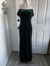 Size 0 Jenny Yoo Issa Green Stunning Off The Shoulder Style 12132 MSRP $310