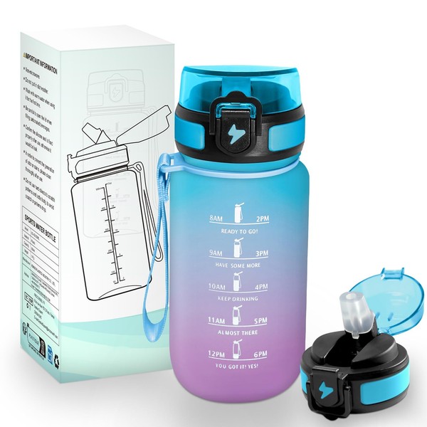HoneyHolly 500ML Kinder Trinkflasche Bpa-Frei Auslaufsicher Mit-image