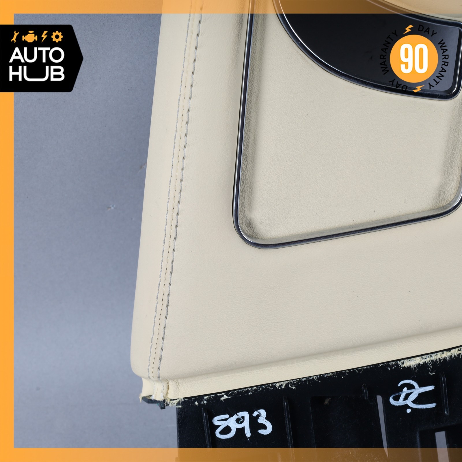 14-18 Bentley Flying Spur Right Upper B-Pillar Cover Panel Trim Beige OEM 40k