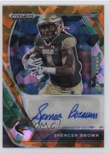 2021 Panini Prizm Draft Picks Orange Ice Spencer Brown #DPA-SPB Auto 0e23