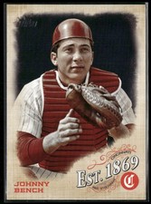 2019 Topps Update #EST-7 Johnny Bench Est. 1869