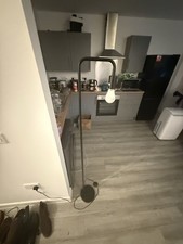 LED Floor Lamp Matt Black Metal, Powered, Contemporary Design, H161 Cm