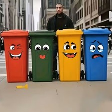 Cartoon Face Stickers Set 4 Sheets Removable Self Adhesive Decor
