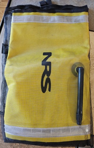 NRS Sea Kayak Paddle Float Yellow Reflective Self Rescue Excellent Used