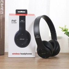 Wireless Headphones Headsets Super Bass Bluetooth Foldable Stereo Earphones Mic