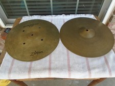 SET PIATTI VINTAGE ZILDJIAN 14" QUICK BEAT HI HAT - OTTIMO STATO!