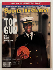 November 19, 1986 Sports Illustrated Magazine - David Robinson - Label Removed