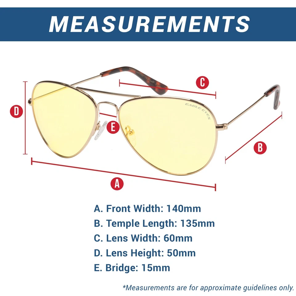 Aviator Night Driving Glasses - Classic Night-Lite for Better Visibility - Image 4 of 4