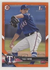 2018 Bowman Draft Orange 5/25 Cole Winn #BD-173 1kk