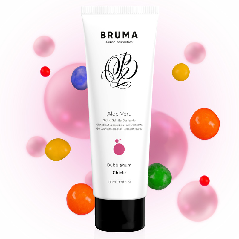Gel glissant aloe vera bubblegum BRUMA lubrifiant intime base eau 100ml