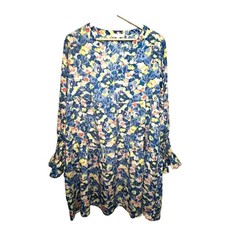 Daily Thread Large Floral Long Sleeve Dress