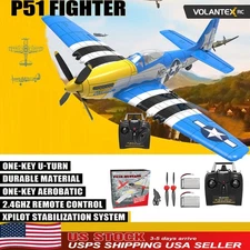 USA 2.4G 4CH P51 Fighter RC Airplane 400 Fixed Wing 6-Axis Gyro Aerobatic Glider