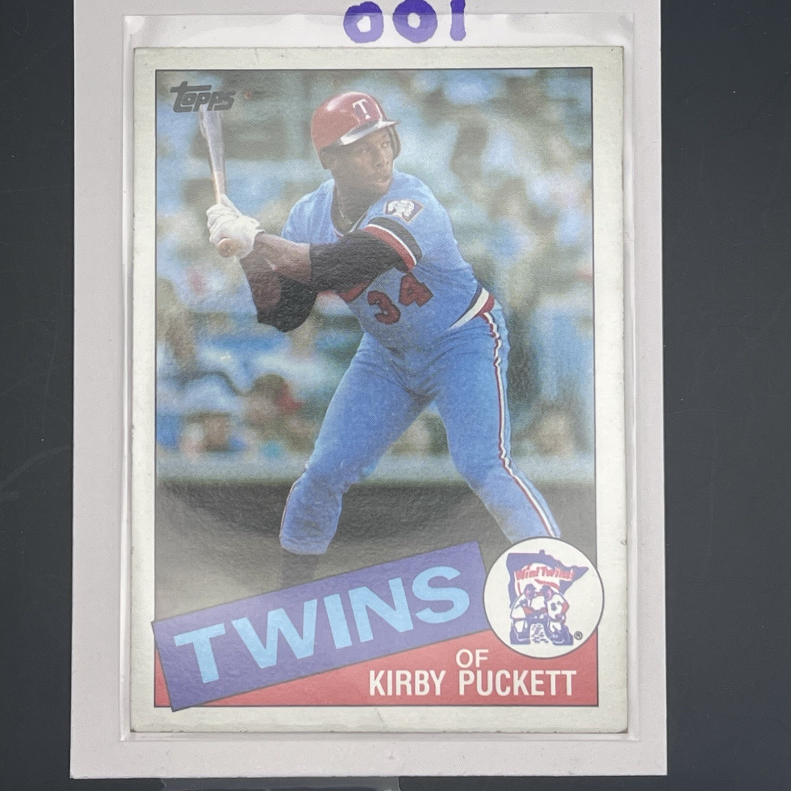 1985 TOPPS KIRBY PUCKETT RC ROOKIE #536 🔥 Minnesota Twins Topps baseball