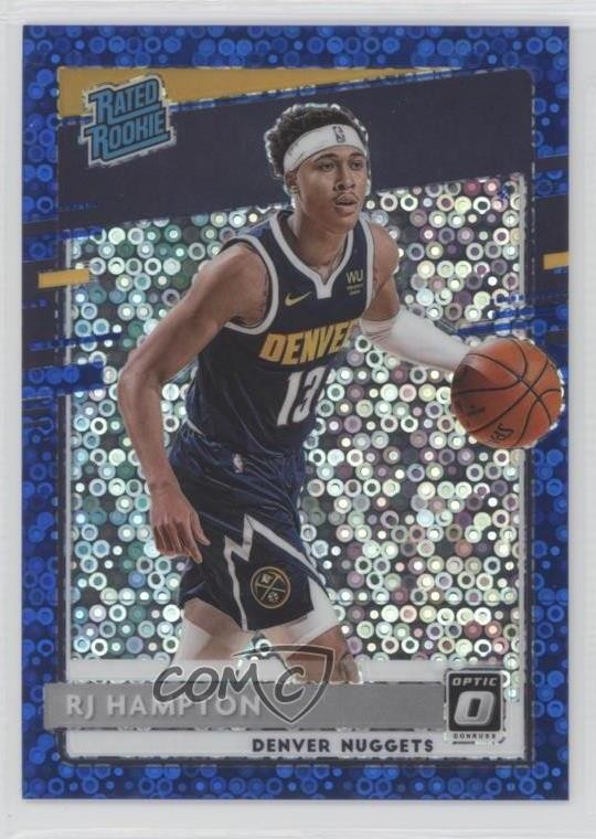 2020 Panini Donruss Optic Rated Rookie Fast Break Blue Prizm /50 RJ Hampton 1k0s