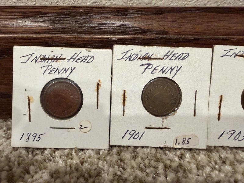 Lot Of 4 Indianhead Pennies
