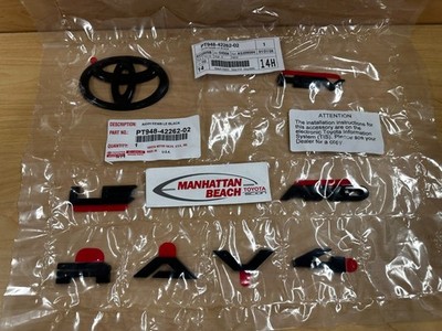 2026 RAV4 HEV LE AWD BLACKOUT EMBLEM OVERLAY KIT GENUINE TOYOTA ACCESSORY