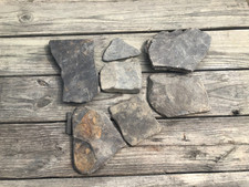 6lbs Grey Slate Stone Flat Rock For Aquarium Terrarium Craft 4"-8" Ohio River