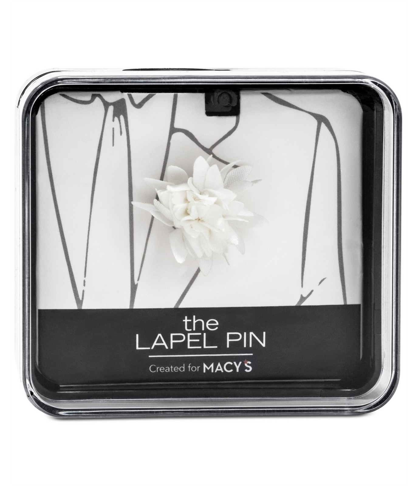 Подарочная мужская брошь-булавка с цветком