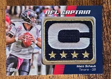 2012 Topps - Nfl Captain's Patch Matt Schaub #NCP-MSC TEXANS