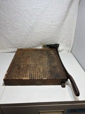 Ideal School Supply Co VTG Ingento No 3 Wooden 15   Paper Cutter Collectible