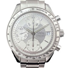 Omega OMEGA 3513 30 Speedmaster Wristwatch Stainless Steel 37mm White Silver Auto