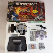 Nintendo 64 Pokemon Stadium Battle Set Console In Box, Game Controllers Pak