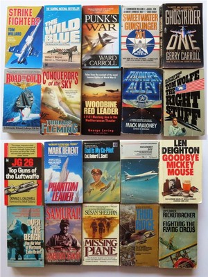 Lot of 20x Aviation Paperbacks by Various Authors Fiction & Non-Fictions Vietnam