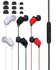 10ft Long Wired Earbuds - 3 Pack Long Cord Headphones with Mic in-Ear Earphon...