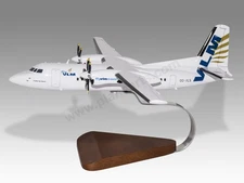 Fokker 50 Fly VLM Solid Kiln Dried Mahogany Wood Handmade Desktop Airplane Model